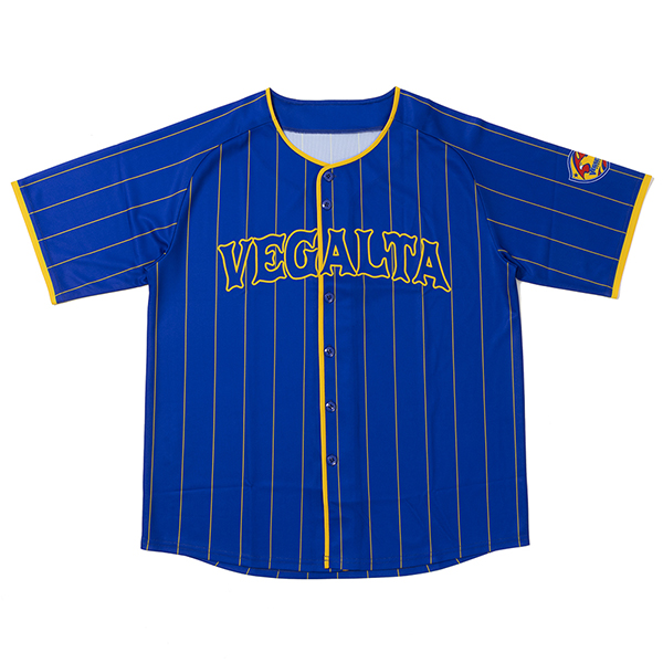 ベースボールシャツ ブルー